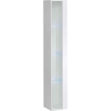 Vitrine - Switch WW 1 - 30 cm x 180 cm x 30 cm - Blanc - Livraison gratuite (1/2)