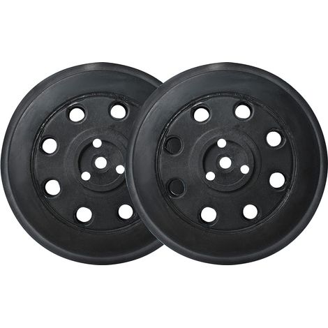Plateau de ponçage dur compatible avec Bosch PEX 12, PEX 125 et PEX 400 A (Ø 125 mm),8 Trous plateau de ponçage,2 pièces (1/5)