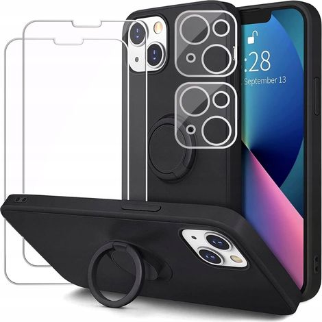 Custodia Esakycn per iPhone 14, in silicone, 360°, con supporto magnetico (1/4)