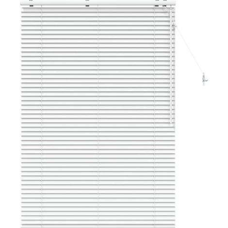 Venetian Blind White 110 x 160 cm 35 mm Solid Paulownia Wood vidaXL