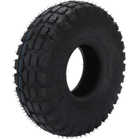 Pneu épais 4.10/3.50-4 pour quad, moto, karting, 47cc et 49cc. Chambre à air 4.10-4 compatible avec tous les modèles. Pneu extérieur 3.50-4 (4 pouces). (1/5)