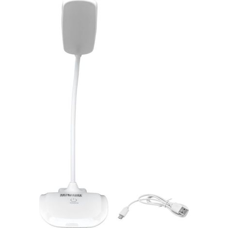 Lampe de table LED pliable et protectrice pour les yeux, lampe de lecture de nuit rechargeable par USB, lampe idéale pour une chambre à coucher. (1/5)