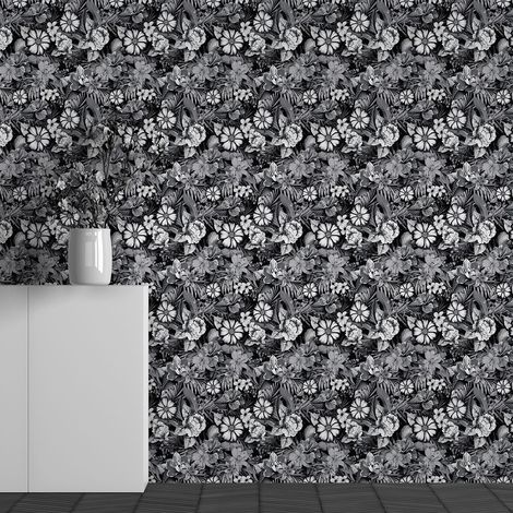 Papier peint panoramique - Motif Fleurs - 130 cm x 81 cm (1/3)
