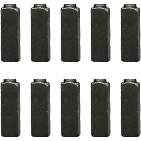 Lot de 10 Balais de Charbon pour Moteurs Électriques - 7 Tailles au Choix Compatible Perceuse, Meuleuse, Scie, sèche-cheveux (4 5.5 17MM) (1/5)