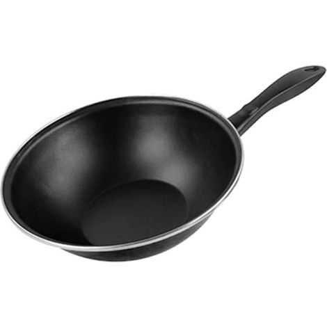MAGEFESA sarten wok esmalte black 28 cm , Sarten wok esmalte black 28cmWok esmaltado Black 28 cmFabricado en EspañaHasta 50% de ahorro energético gracias al acero esmal