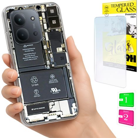 Custodia per Xiaomi Redmi 15C 5G 173mm / Poco C85, cover posteriore in vetro (1/5)
