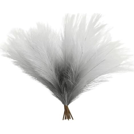 Herbe de Pampa Artificielle - SALUTUYA - Lot de 8 pièces - 45 cm - Hypoallergénique - Durable (1/4)