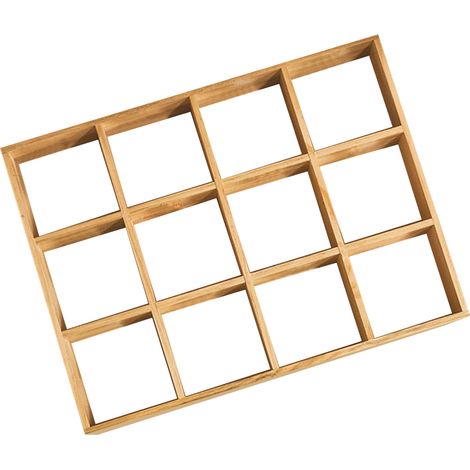 Vitrine en bois pour figurines 12 cases, étagère de rangement avec cadre, organiseur mural sans panneau arrière, idéal chambre salon bureau (1/5)