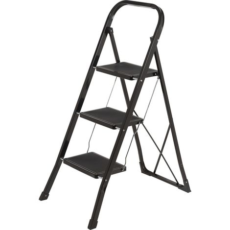 TOOLCRAFT TO-10398471 Stahl Klapptritt klappbar, Montage ohne Werkzeug Arbeitshöhe (max.): 2.7 m Sc (1/5)