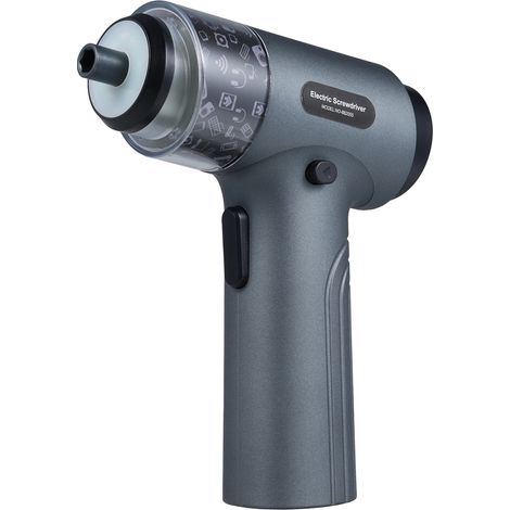 Kit de tournevis électrique 32 en 1 sans fil, 7 vitesses réglables, avec éclairage LED, inverseur de marche avant et arrière, écran tactile numérique, gris foncé (1/5)