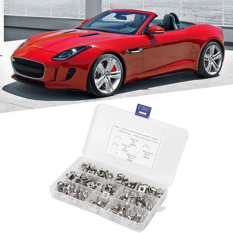 Écrous à cage M5, vis de fixation M5x16 pour châssis à trous carrés, kit de montage robuste pour véhicules. (1/5)