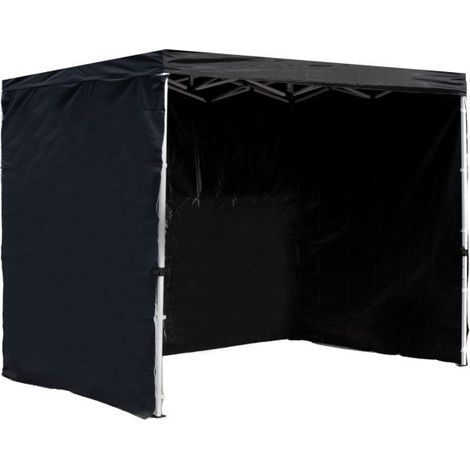 Packs Laterales Carpas Plegables - Pack 3 Laterales Lisos para Carpas 3x4,5 Master - Negro