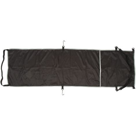 Repose-pieds d'avion - Housse de hamac ergonomique améliorant la circulation sanguine - Hamac repose-pieds réglable pour voyages en plein air et en bus - Noir