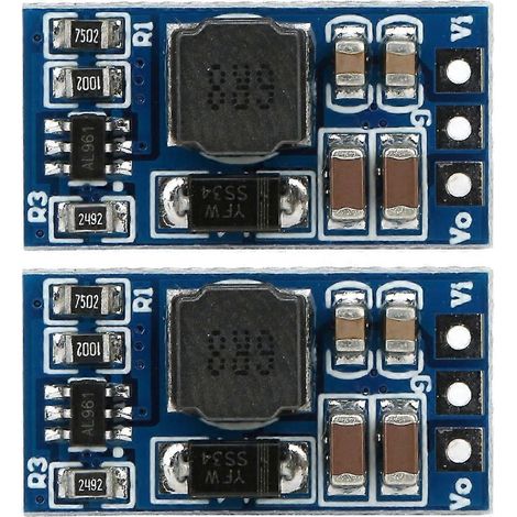 2 Stück DC/DC-Aufwärtswandler\n\nBoost-Konverter für LED-Motor 7W 2,6-5,5 auf 5V 6V 9V 12V ND0412SA (ohne