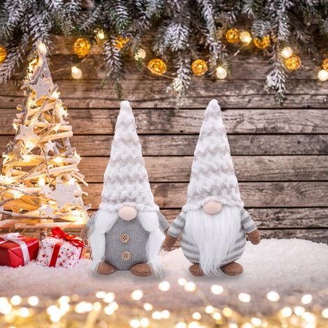 Poupée de Noël sans visage, ornement de style nordique, jouet décoratif pour sapin de Noël, cadeau pour la maison ou les fêtes (1/5)