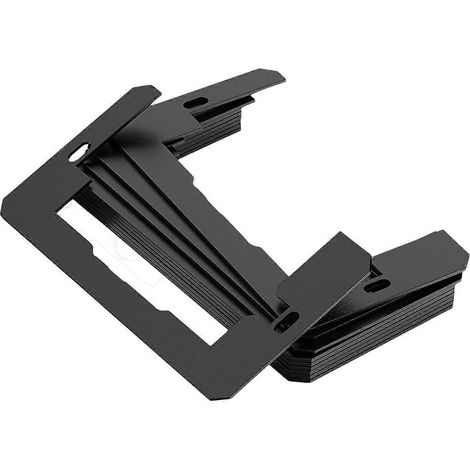 Wandabstandshalter, versenkte Nivellierplatten, schwarz (1/5)