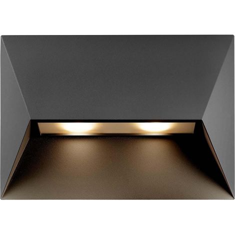 Nordlux PONTIO Aplique de Pared Negro 27 cm