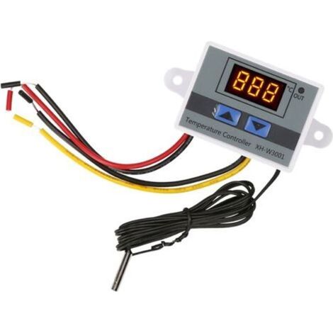Régulateur de température électronique, module thermostatique à affichage LED, interrupteur de contrôle de température avec sonde NTC étanche -50 110 °C pour réfrigérateur 110 220 V 150 (1/5)