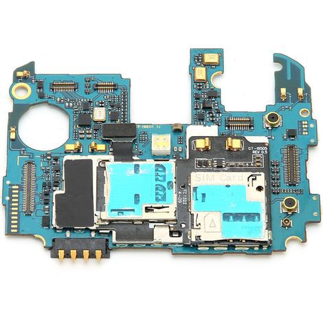 Carte mère de téléphone portable bleue durable et écologique en ABS, accessoire pour Samsung S4 i9505 (1/5)