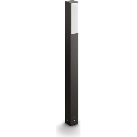 Philips LED Stratosphere, Piedistallo per Esterno in Alluminio, 44W, Luce Bianca Fredda, Grigio Scuro (1/5)