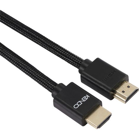 KENDO HDMI Kabel 4K 1,5 m - High-Speed mit vergoldeten