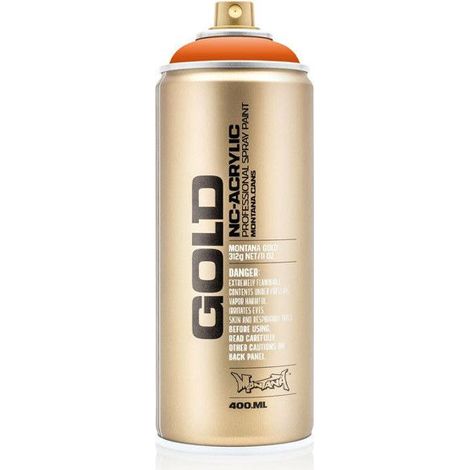 Bombe de peinture - Gold - Acrylique - Pure orange - G2080 - 400ml - Montana Cans