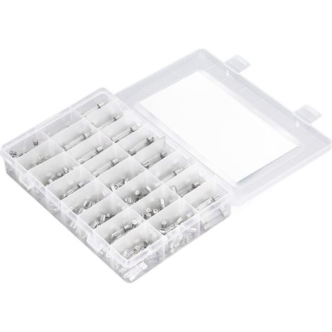360 pièces tubes fusibles verre 0,25A à 20A 24 sortes 6x30mm 5x20mm kit assorti sécurité circuit (1/5)