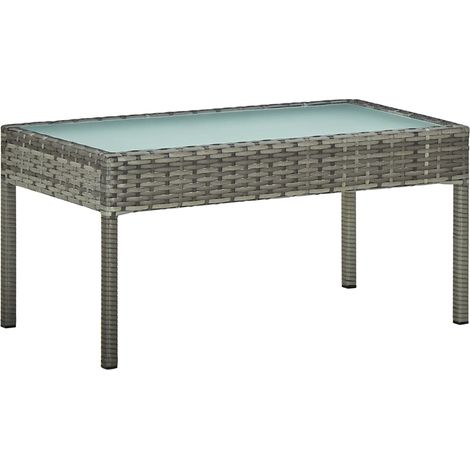 Maison Exclusive - 4-tlg. Garten-Lounge-Set mit Auflagen Poly Rat (1/5)