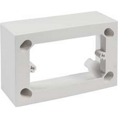 14PZ SCATOLA FONDO UNIVERSALE SUPPORTI PLACCHE 3 POSTI IP30 mm120x45x80h