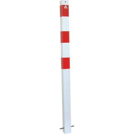 Schake, Potelet de délimitation, 70 x 70 mm, blanc / rouge, à (1/2)