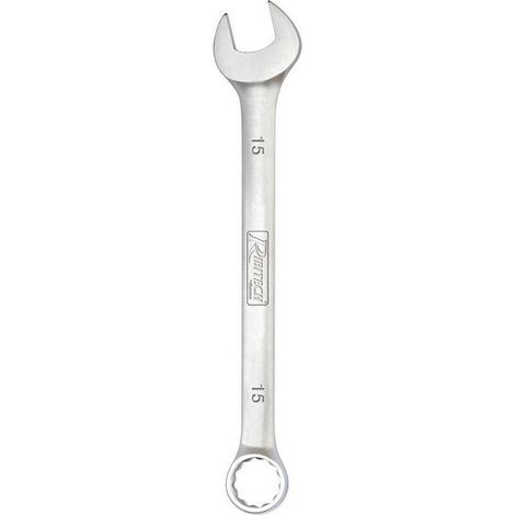 Clé Mixte 15 mm - Acier 40Cr-V - Embout Ouvert et Fermé - Résistante et Durable - D-Work (1/2)