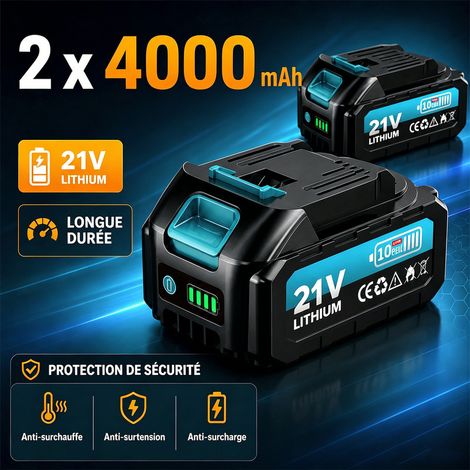 Tronçonneuse télescopique 8 pouces – Moteur Brushless 1200W – 2 batteries 4000 mAh – Extension jusqu'à 4m pour élagage précis - 2-en-1