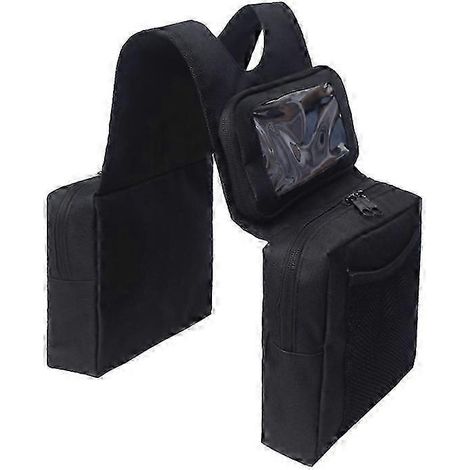 Sacoches de selle - Sacoches de réservoir - Tissu Oxcompatible 600D - 67,5 x 20,5 cm - Noir - Imperméable - Fermeture éclair et 5 poches - Compatible avec les motoneiges PDWHBYV (1/4)