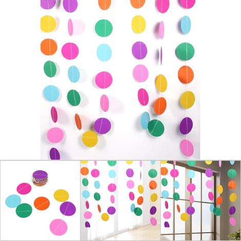 guirlande décorative ronde en bande de 4 m de long (1/5)