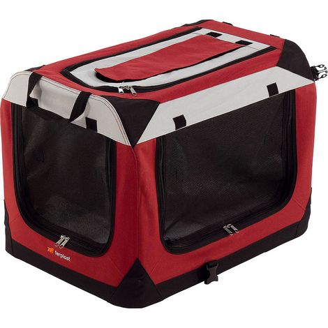 Ferplast HOLIDAY Cuccia portatile per cani di taglia piccola e media - 4 misure. Variante HOLIDAY 4 - Misure: 60 x 42 x h 42 cm - Bordeaux (1/5)