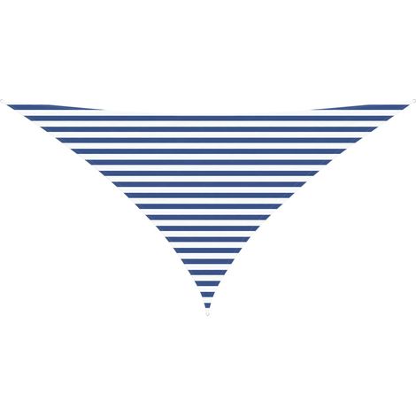 Toldo Vela de Sombra Azul y Blanco 3,5 x 3,5 x 4,9 m vidaXL