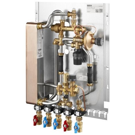 Station d'appartement OV Regudis W-TU, nickelée sans circuit de chauffage, 17 l/min