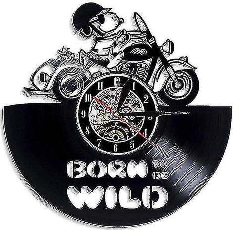 Horloge murale vinyle Snoopy, décoration rétro pour maison