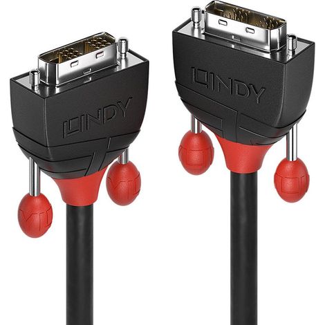 Lindy 36258 Cavo DVI-D DVI-D nero da 5 m - Cavi DVI (5 m, DVI-D, DVI-D, DVI-D, Maschio, Maschio, Nickel) (1/3)