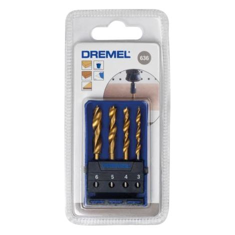 DREMEL KIT BROCAS TITANIO 636 4 UDS