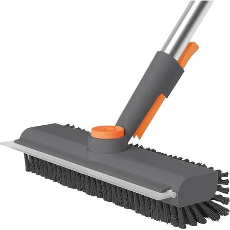 Brosse de nettoyage de sol rotative à 360 degrés, réglable et multifonctionnelle  Convient pour les joints de carrelage, les piscines, etc. (1/5)