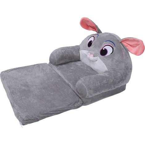 Canapé-lit pliable pour enfants, motif lapin mignon et doux, avec accoudoirs, idéal pour la chambre ou la salle de jeux. 2 niveaux. (1/5)