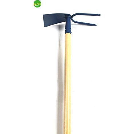 Zappino quadro con punta e manico in legno 120 cm