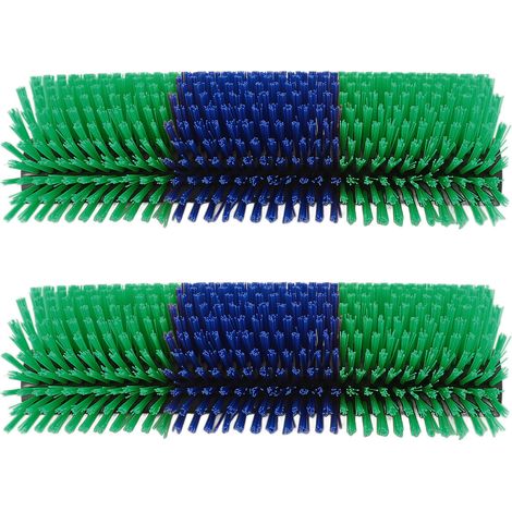 Lot de 2 brosses à gratter pour animaux d'élevage, massage complet pour soulager les démangeaisons du dos des chevaux, bovins et moutons (vert). (1/5)