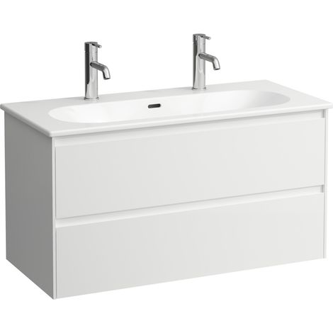 LAUFEN LUA Set LANI Komplettset, Waschtisch 2 Hahnlöcher