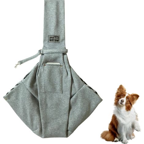 Sac réversible pour animaux de compagnie, pochette souple et sac fourre-tout, idéal pour les chiots, les petits chiens et les chats lors des voyages en plein air. (1/4)