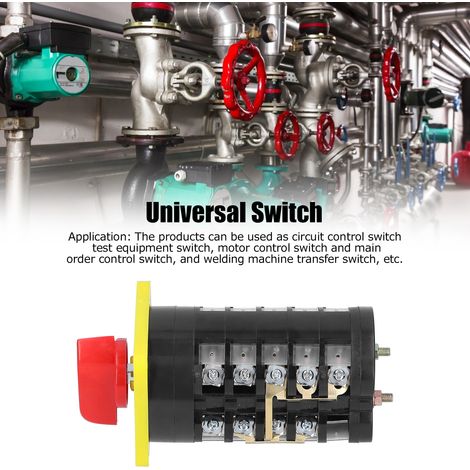 Commutateur rotatif universel à 8 positions 110-380 V 16 A LW5D-16TM705/5 (1/4)