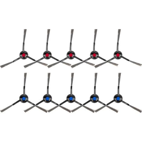 (10 pièces) N20 Plus Brosses latérales de rechange pour ECOVACS DEEBOT T30 Pro Omni, T30 Omni, T30S, T30S Combo, N20 Plus, N20 Pro Plus, N30 OMNI, N30 PRO OMNI aspirateur, accessoires Brosse latérale (1/5)