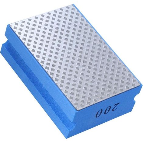 Cale À Poncer À Main en Diamant, Tampons À Main en Diamant en Polissage, pour Polissage du Pierre, Verre, Carrelage 200 grain (1/5)