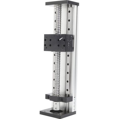 Table linéaire 80 2 axes à billes, platine coulissante manuelle précision, course 200mm, glissière ECBX1605 (1/5)